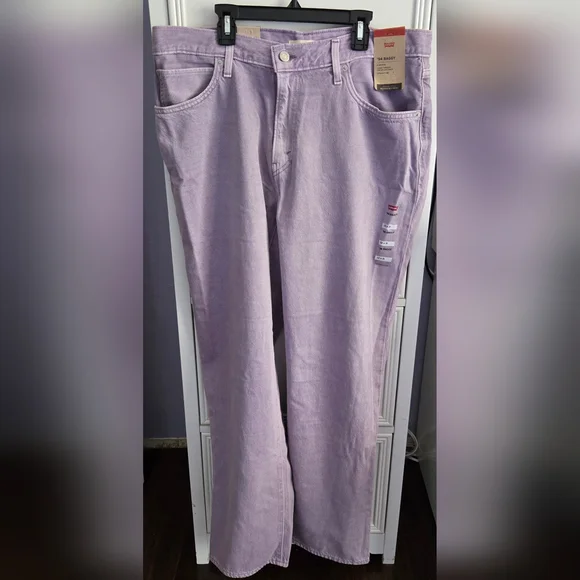 Levi's Lavender Mid Rise '94 Baggy Denim Jeans 32 x 31 NWT - Picture 5 of 14